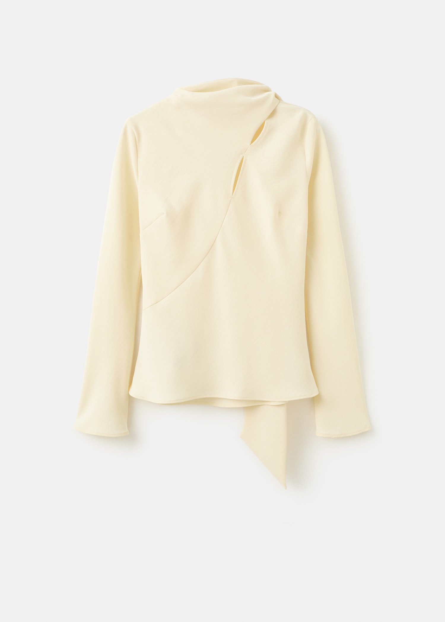 Scarf Blouse With Openings - Women | Mango Usa