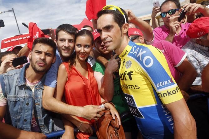 Alberto Contador and his fans