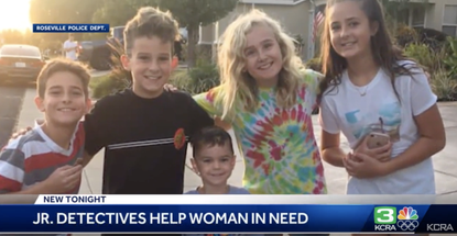The tweens who found a missing woman in Roseville, California.