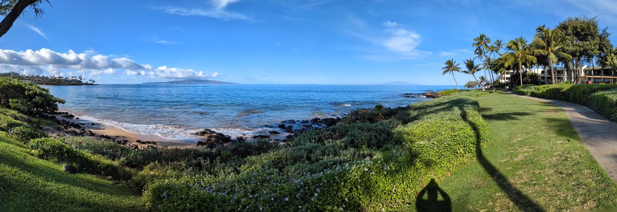 Maui shoreline panorama shot by Pixel 8a