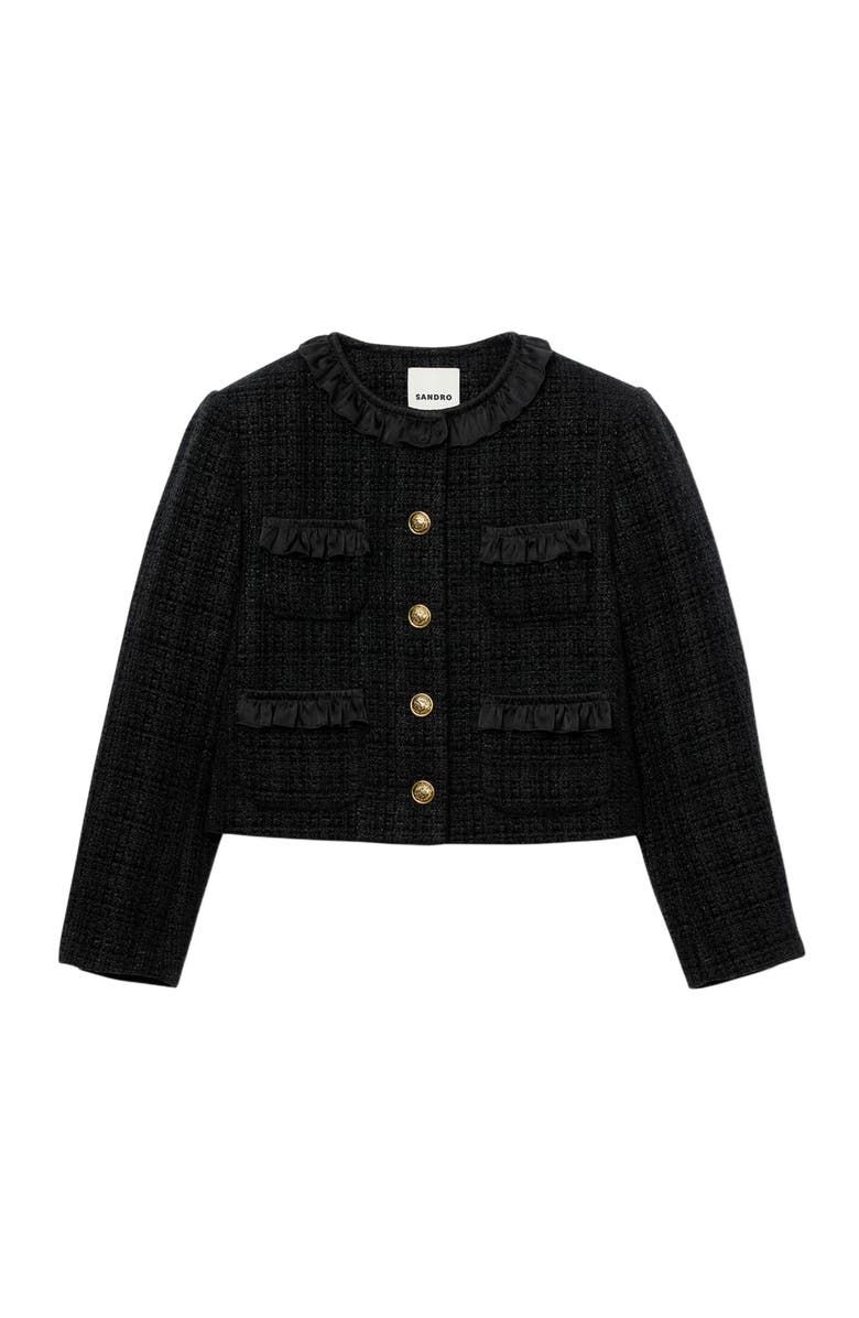 Ruffled Tweed Jacket