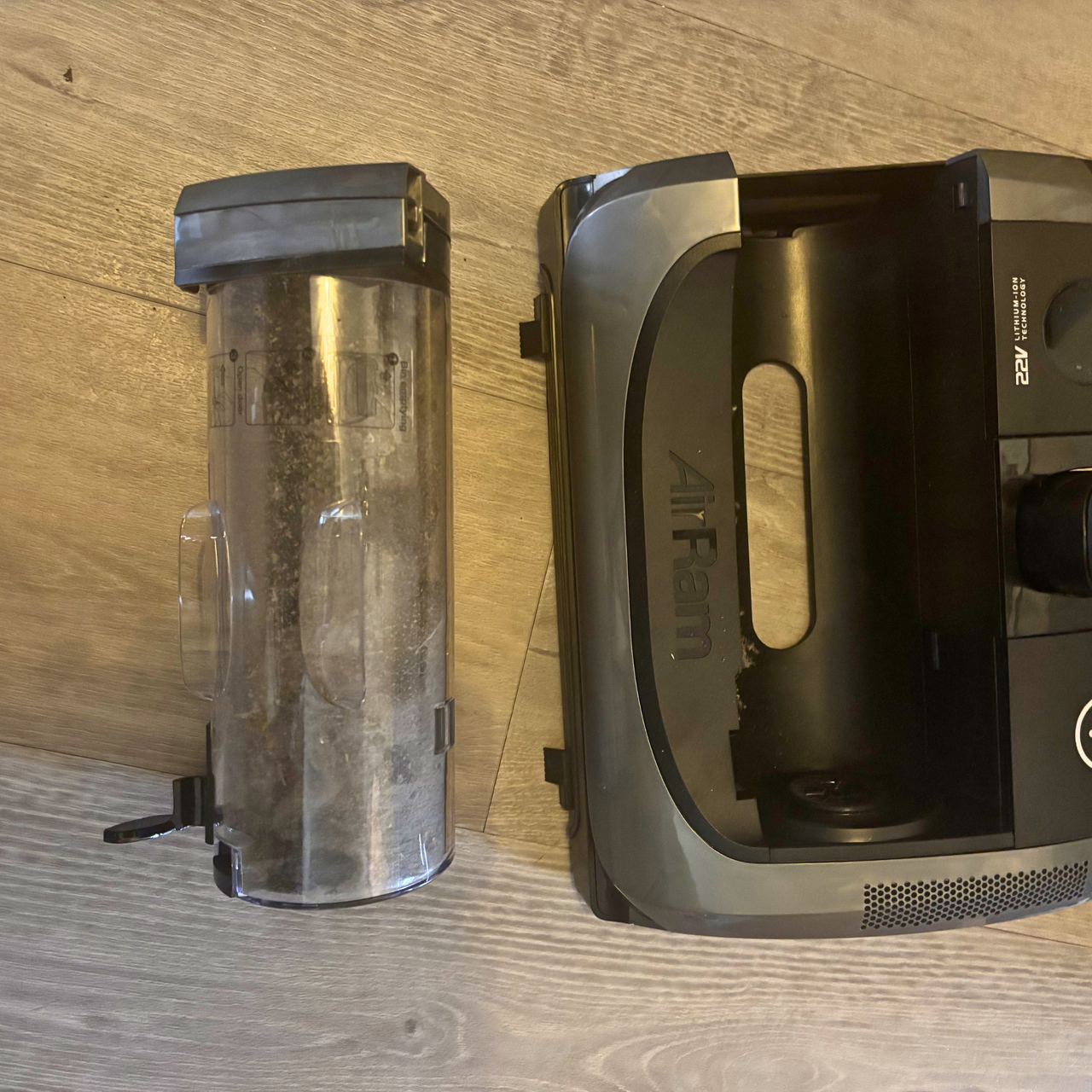 Gtech AirRAM 2 Core Cordless Vacuum Cleaner dustbin removed