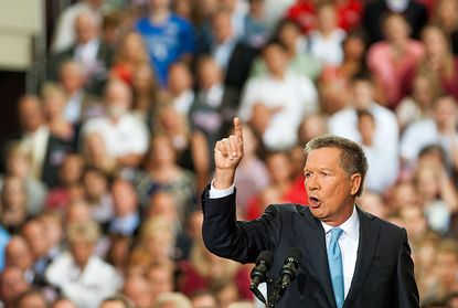Ohio Governor John Kasich is gaining on Donald Trump's lead.