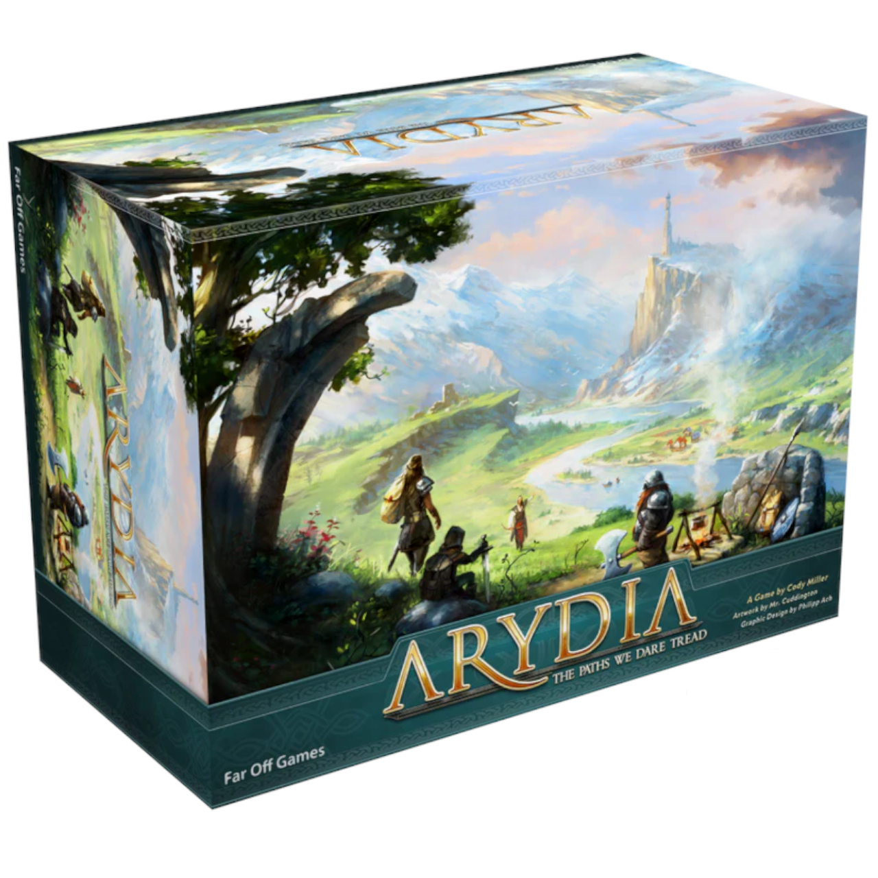 Arydia box on a plain background