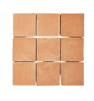 Claybrook terracotta square tiles