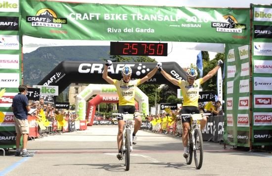 Karl Platt and Stefan Sahm win the TransAlp in 2010