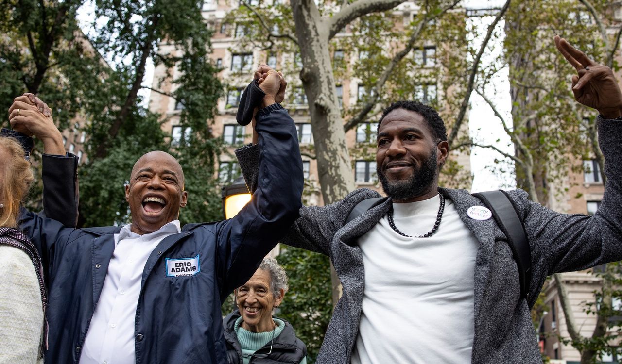 New York City Mayor Eric Adams and Public Advocate Jumaane Williams