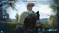 My custom character in the FFXIV: Dawntrail benchmark, Elvis VonWanglethorpe