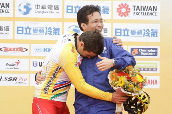It was a happy birthday for yellow jersey holder Rhys Pollock