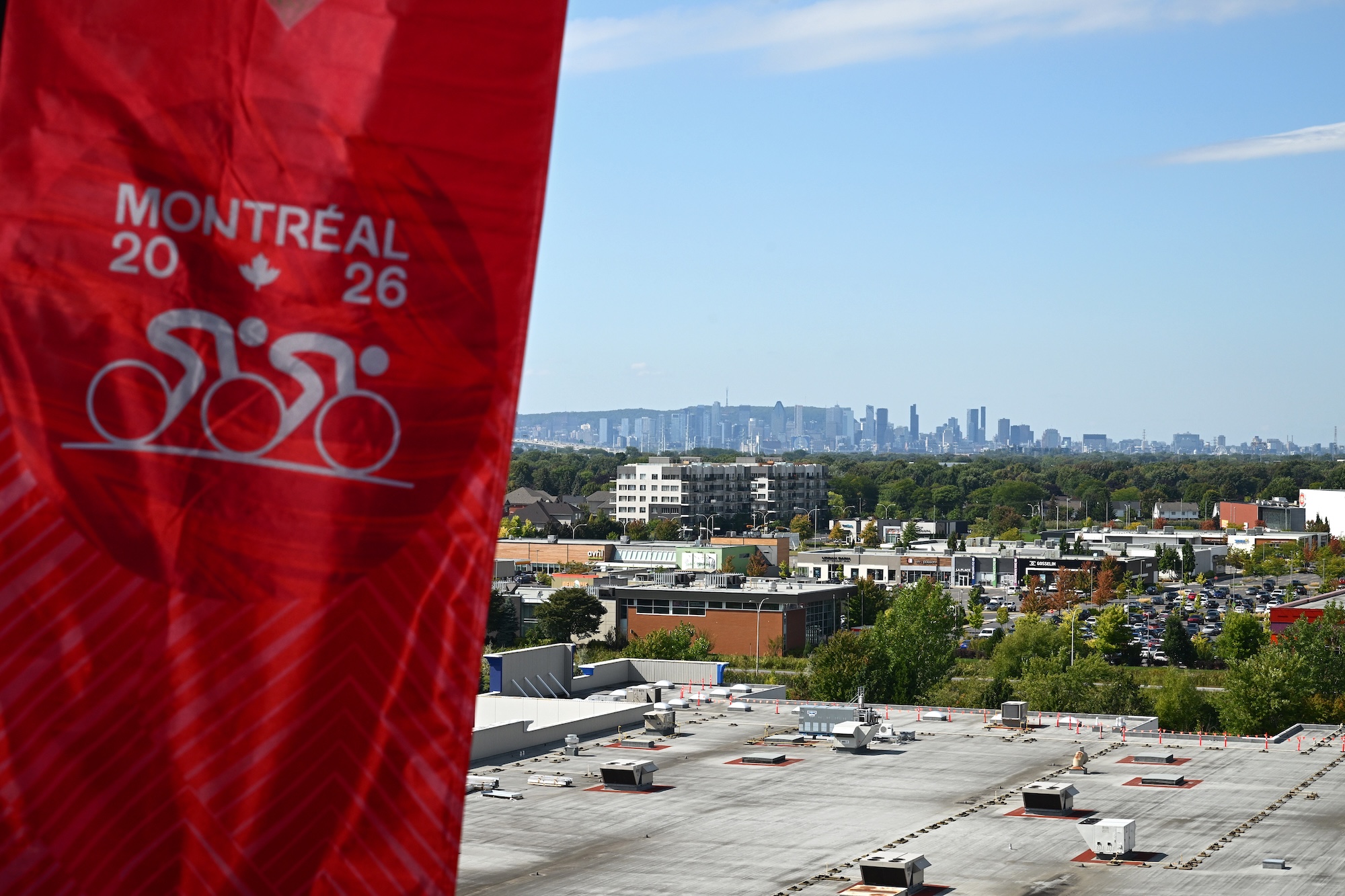 View of Montr&amp;eacute;al from a Press Conference at Hotel Escad Quartier in 2025 to announced details of the UCI Road World Championships Montreal 2026