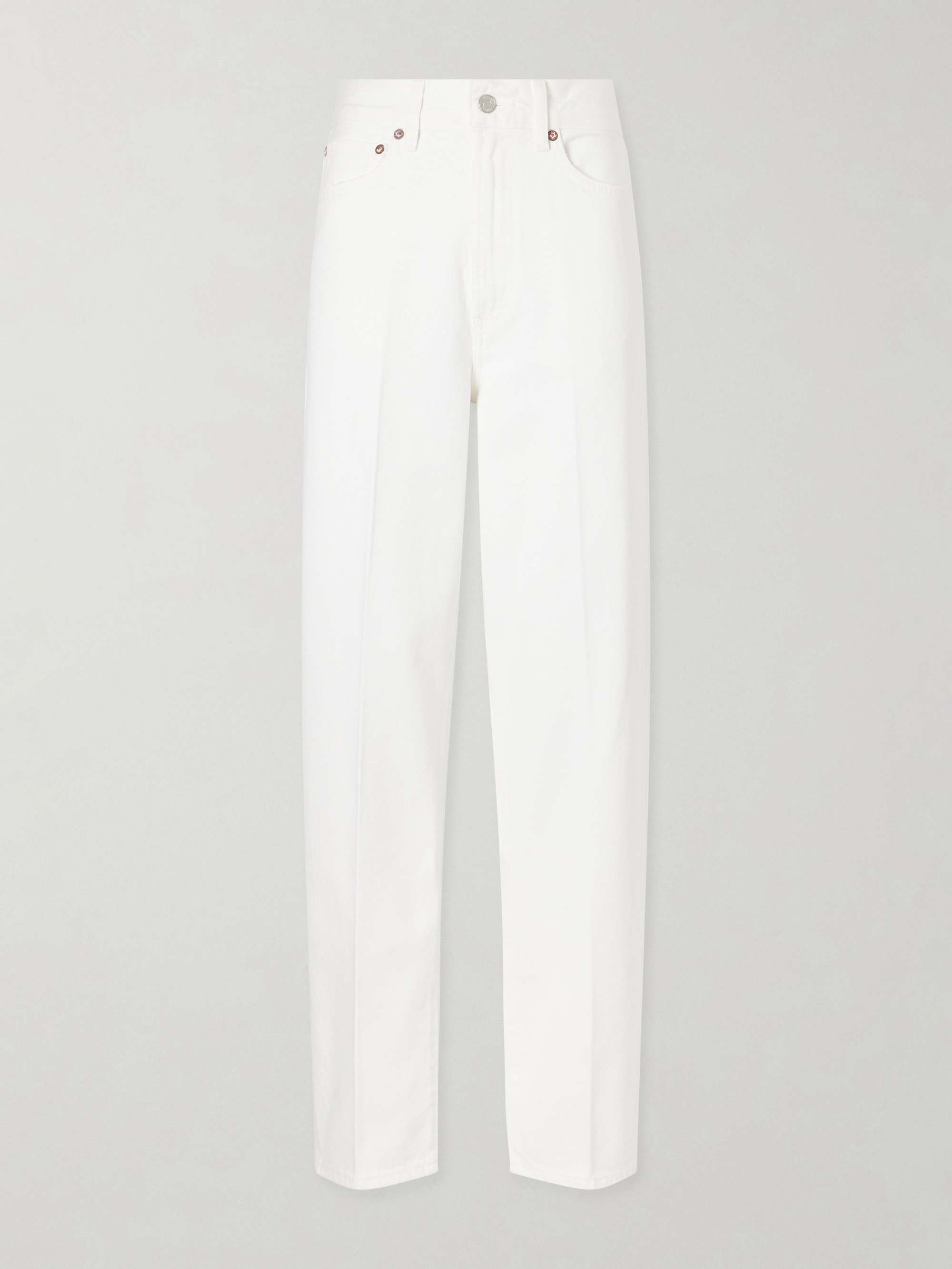 80s high-waist straight-leg jeans