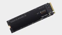WD Black SN750 1TB SSD on a grey background
