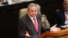HAVANA, CUBA - APRIL 19: Former Cuban President Raul Castro speaks during the National Assembly at Convention Palace on April 19, 2018 in Havana, Cuba Diaz-Canel will be the first non-Castro Cuban president since 1976. Raul Castro steps down after 12 years in power. (Photo by Alexandre Meneghini-Pool/Getty Images)