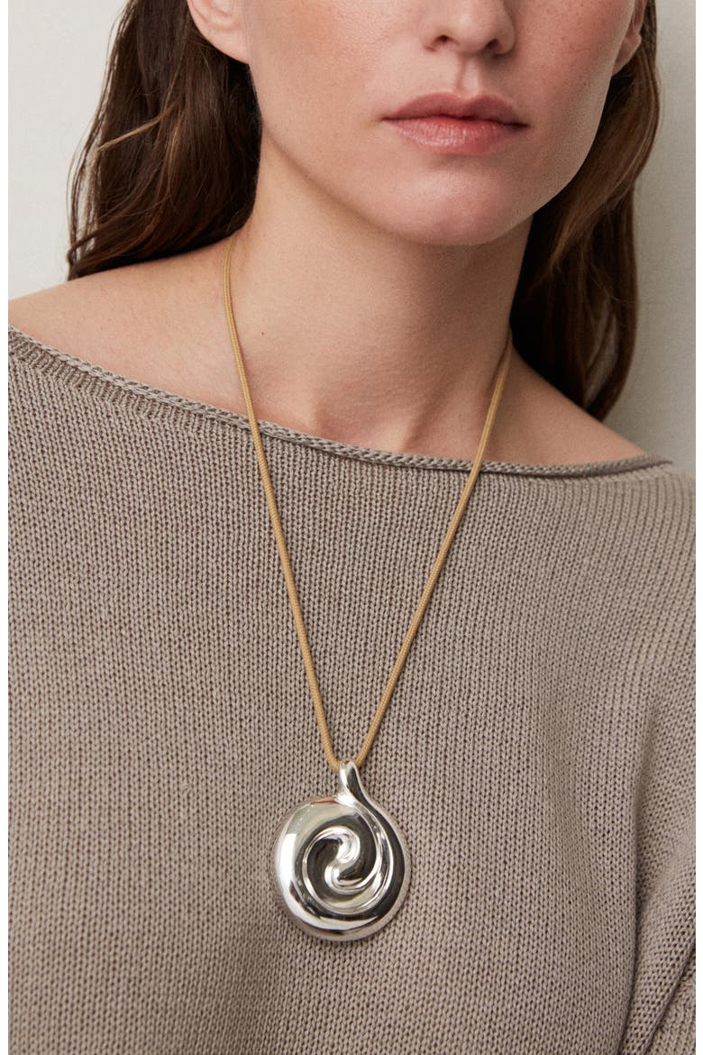 Nico Mirror Pendant Rope Necklace