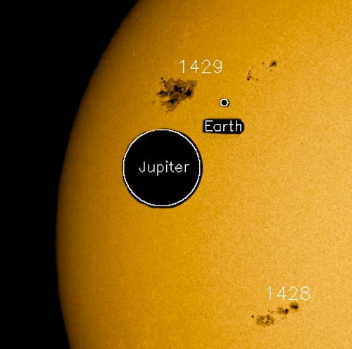 The massive sunspot region AR1429 has been particularly active since it emerged on March 2, 2012.
