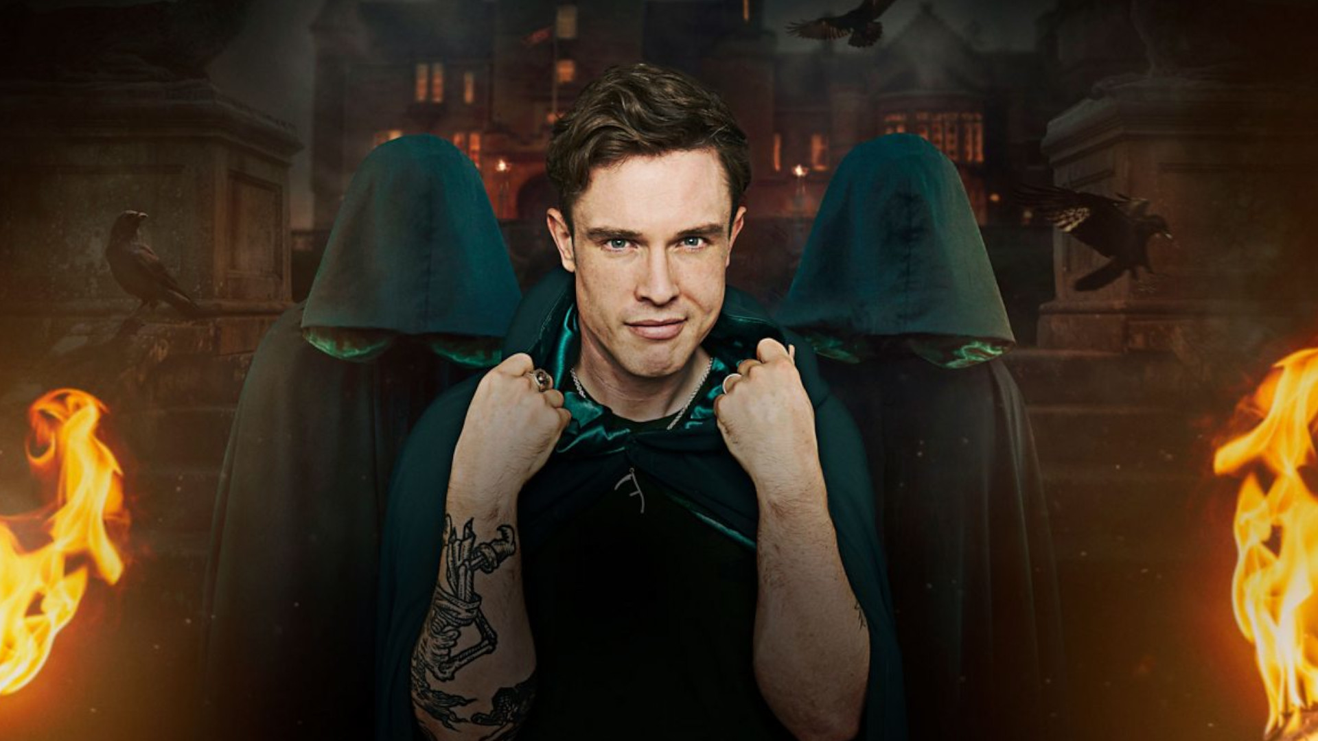 Ed Gamble in promotional image for "The Celebrity Traitors: Uncloaked"