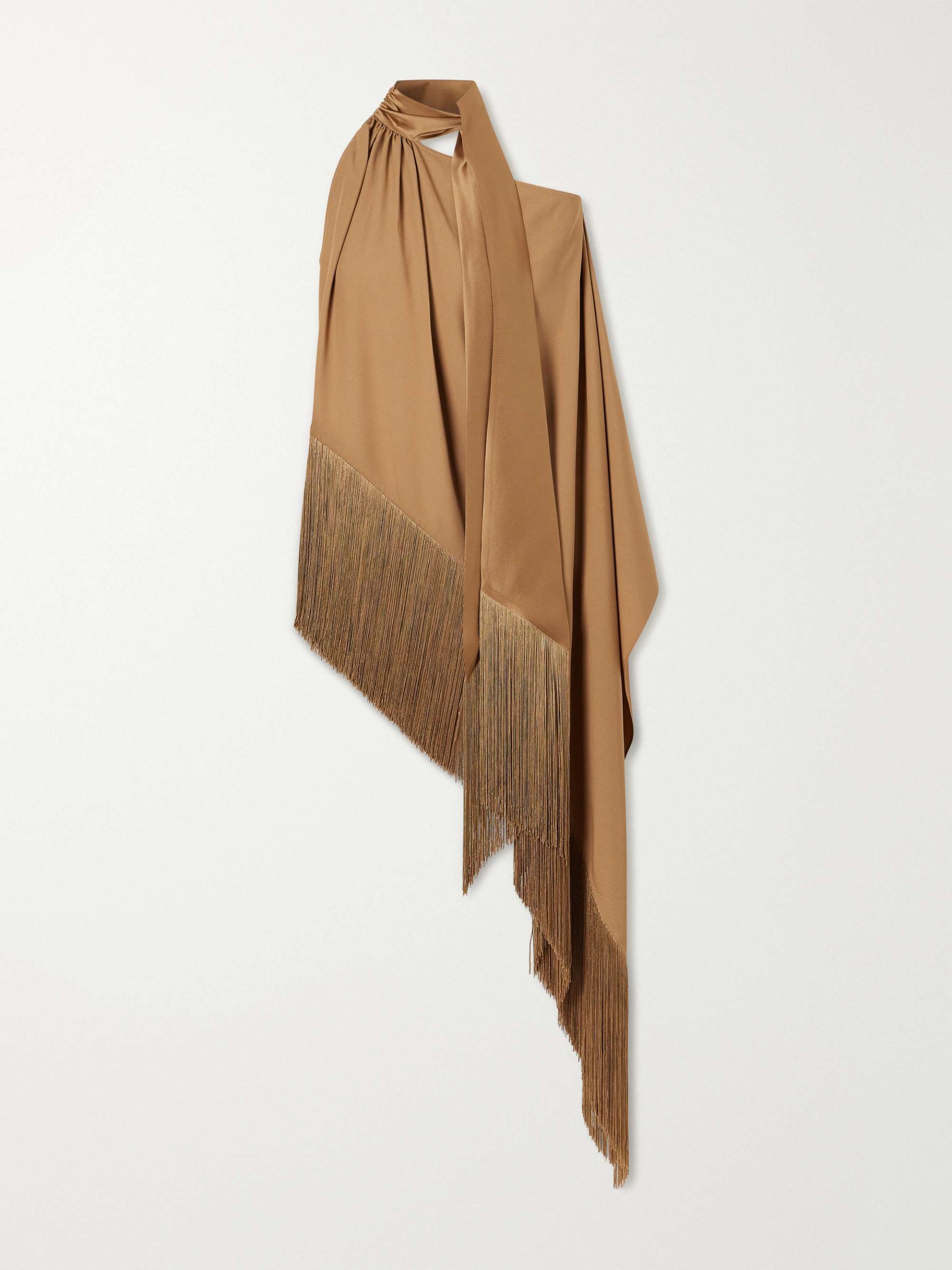 Atlas Fringed Crepe Blouse