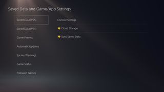 Ps5 Settings Ps4 5 Save Game Data