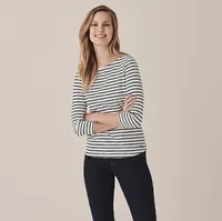 Essential Breton Top was £21.75 now £14.50 | Crew Clothing