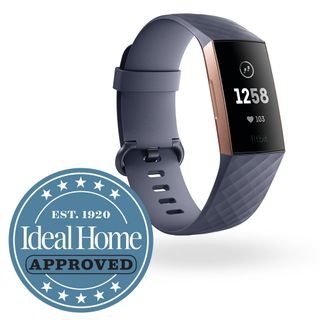 Fitbit Charge 3 with Ideal Home approved logo