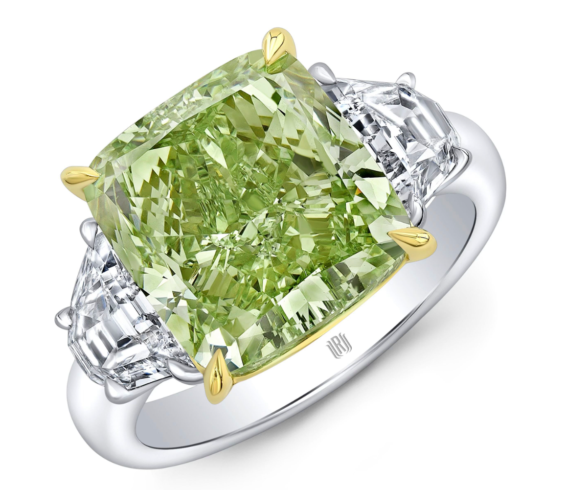 JLo Engagement Ring JLo's Green Diamond Ring Cost Marie Claire UK