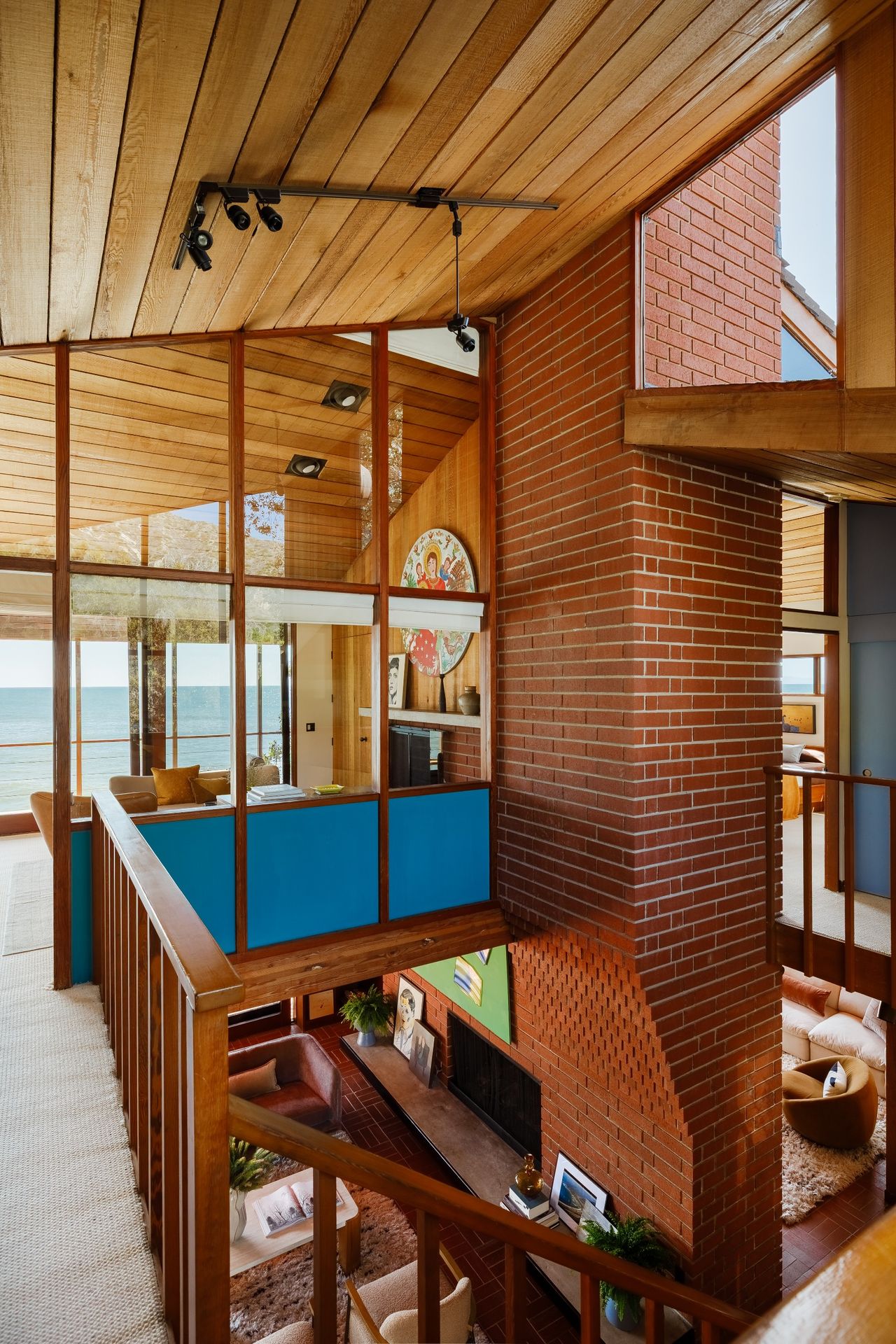 The atrium and galleried landing