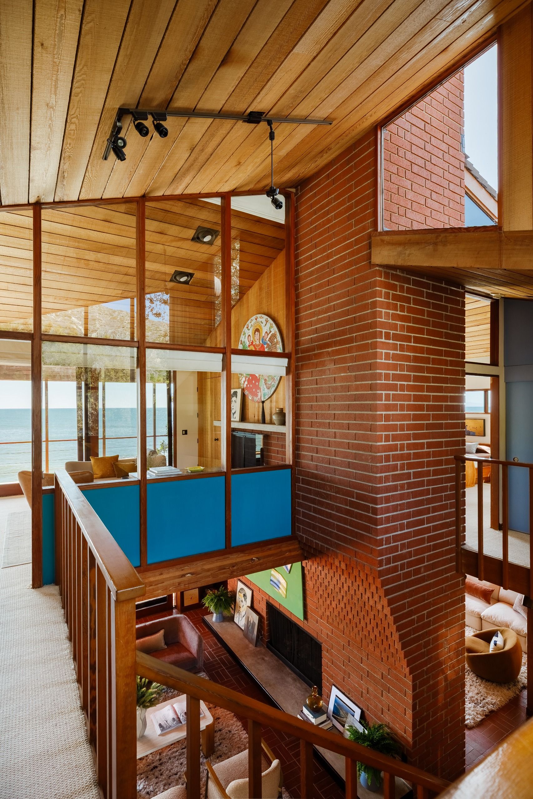 The atrium and galleried landing