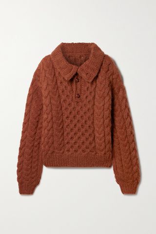 Nuage Cable-Knit Alpaca and Merino Wool-Blend Sweater