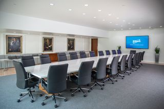 Williams has been able to leverage their larger rooms to safely host the executive leadership team in-person, while also allowing the group to bring in remote participants with Crestron Flex.