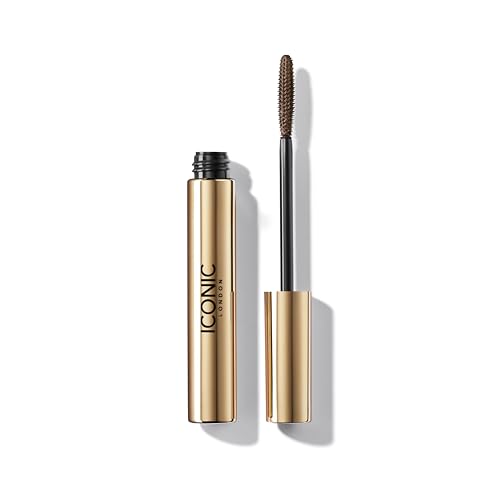 Iconic London Triple Threat Mascara | Volumizing, Lengthening + Lifting Mascara for Stunning Lashes, Cruelty-Free, Vegan Makeup, Brown, 9ml / 0.30 Fl Oz