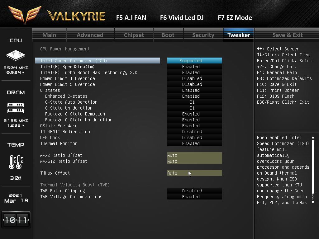 Biostar Z590 Valkyrie BIOS