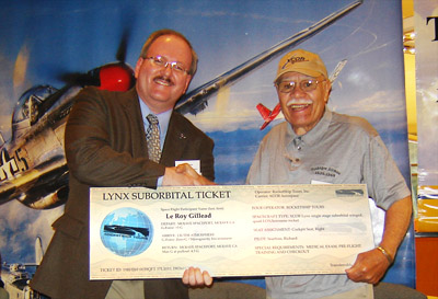 Tuskegee Airman Le Roy Gillead was awarded a free trip to suborbital space