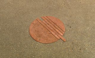 Circle shaped sliced copper