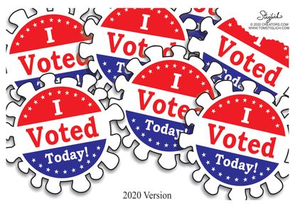 Editorial Cartoon U.S. 2020 stickers