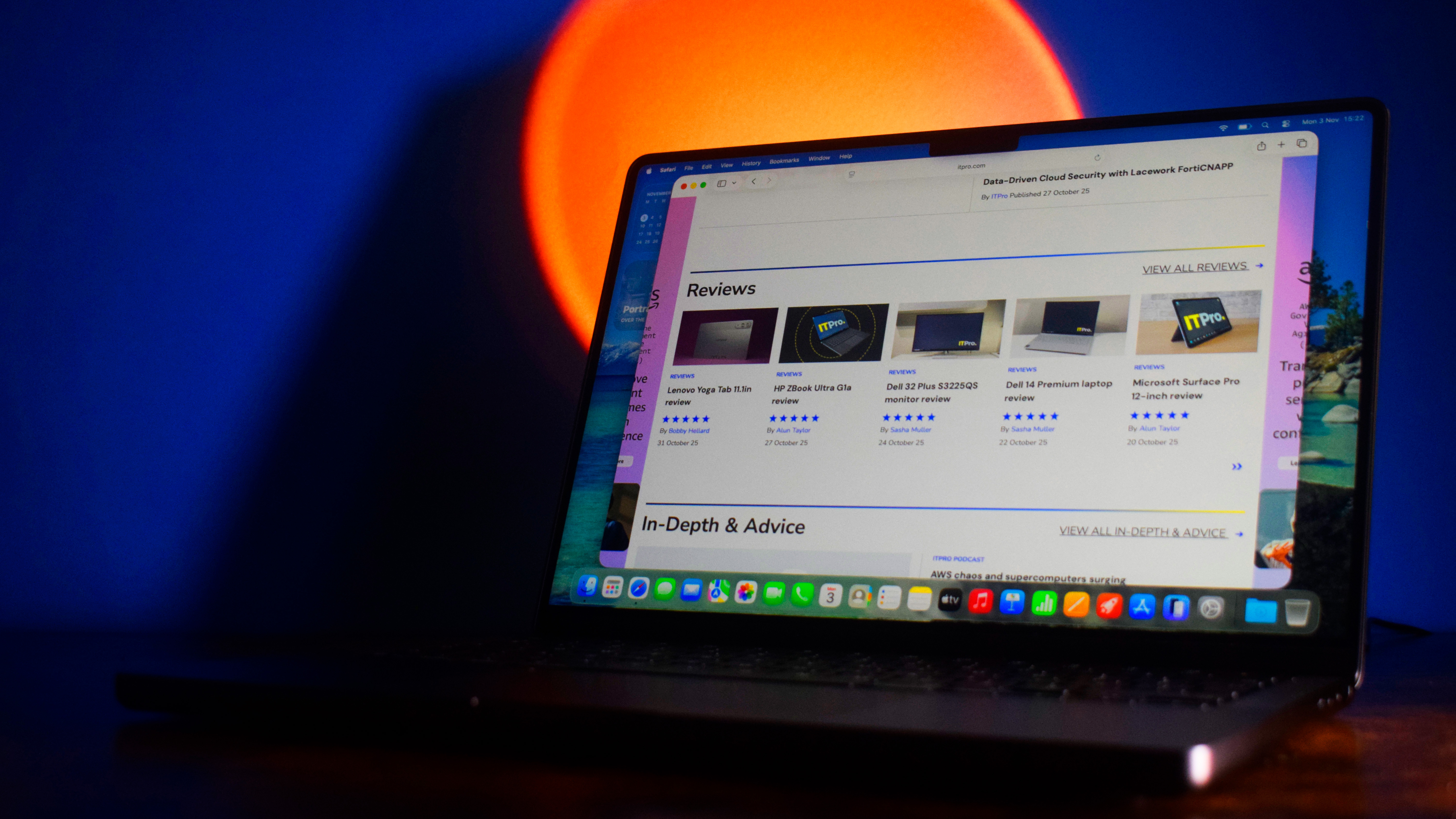 The Apple M5 MacBook pro on a desk