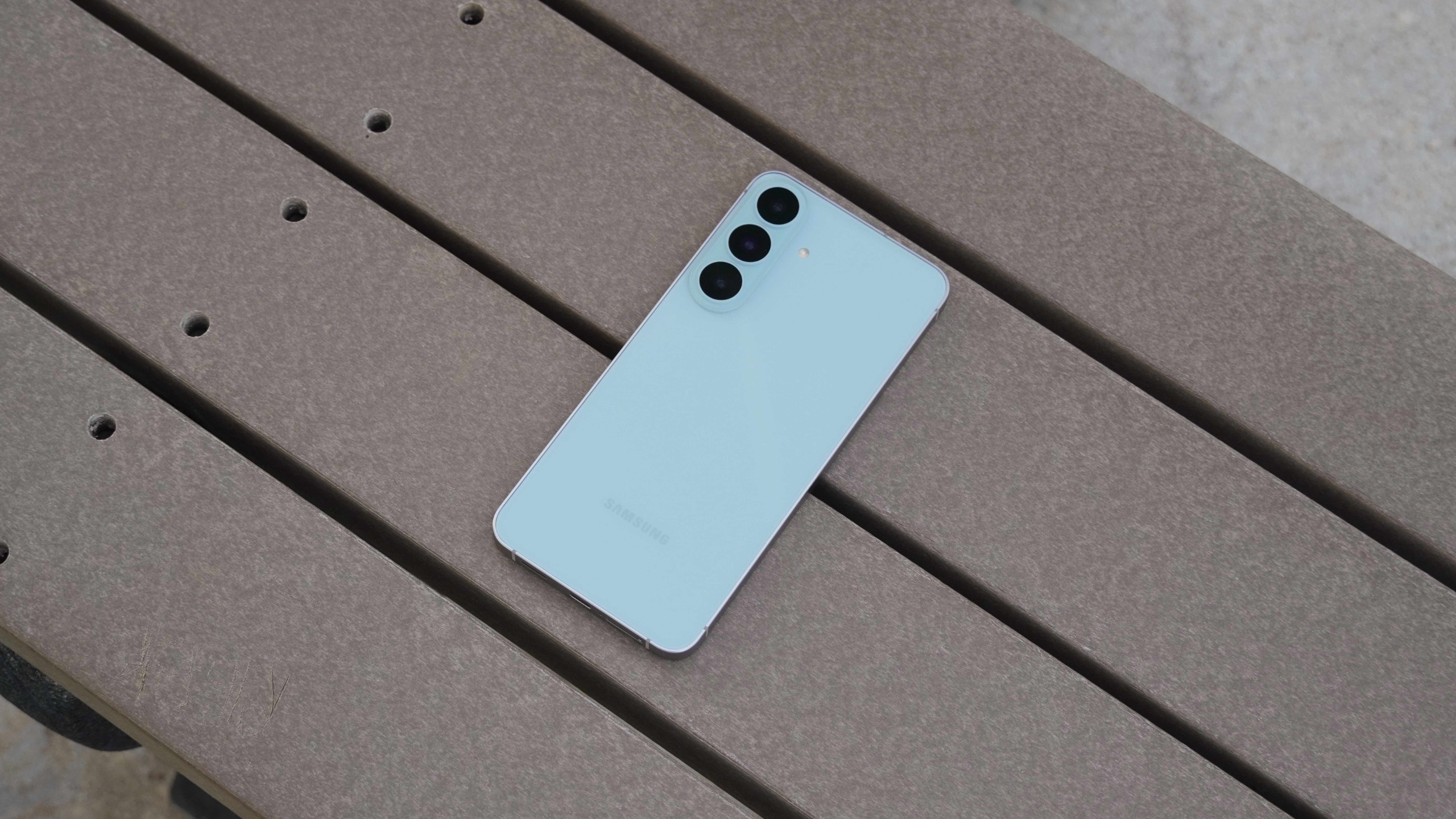 The Samsung Galaxy S26 FE in the Pistachio colorway.