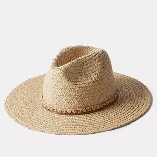 Mint Velvet Straw Fedora Hat