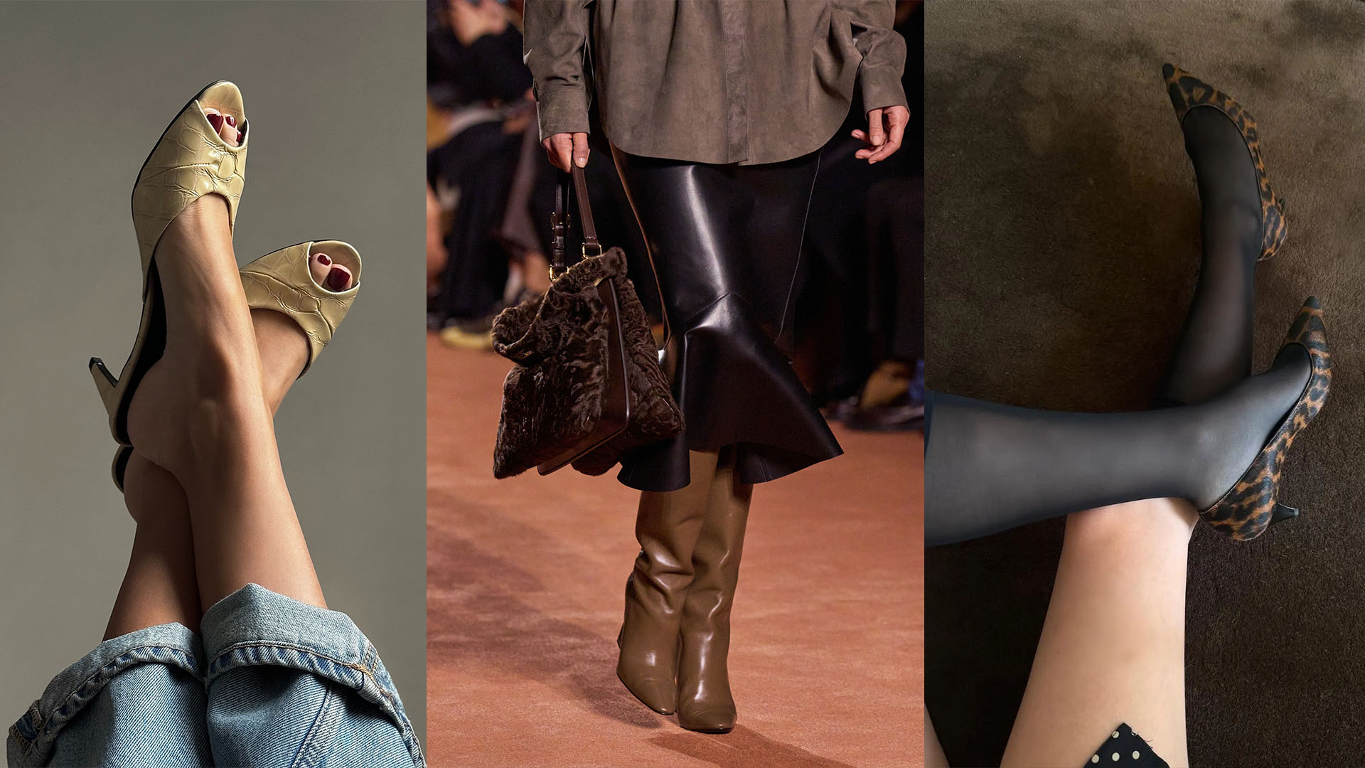 A variety of luxurious-looking fall shoes