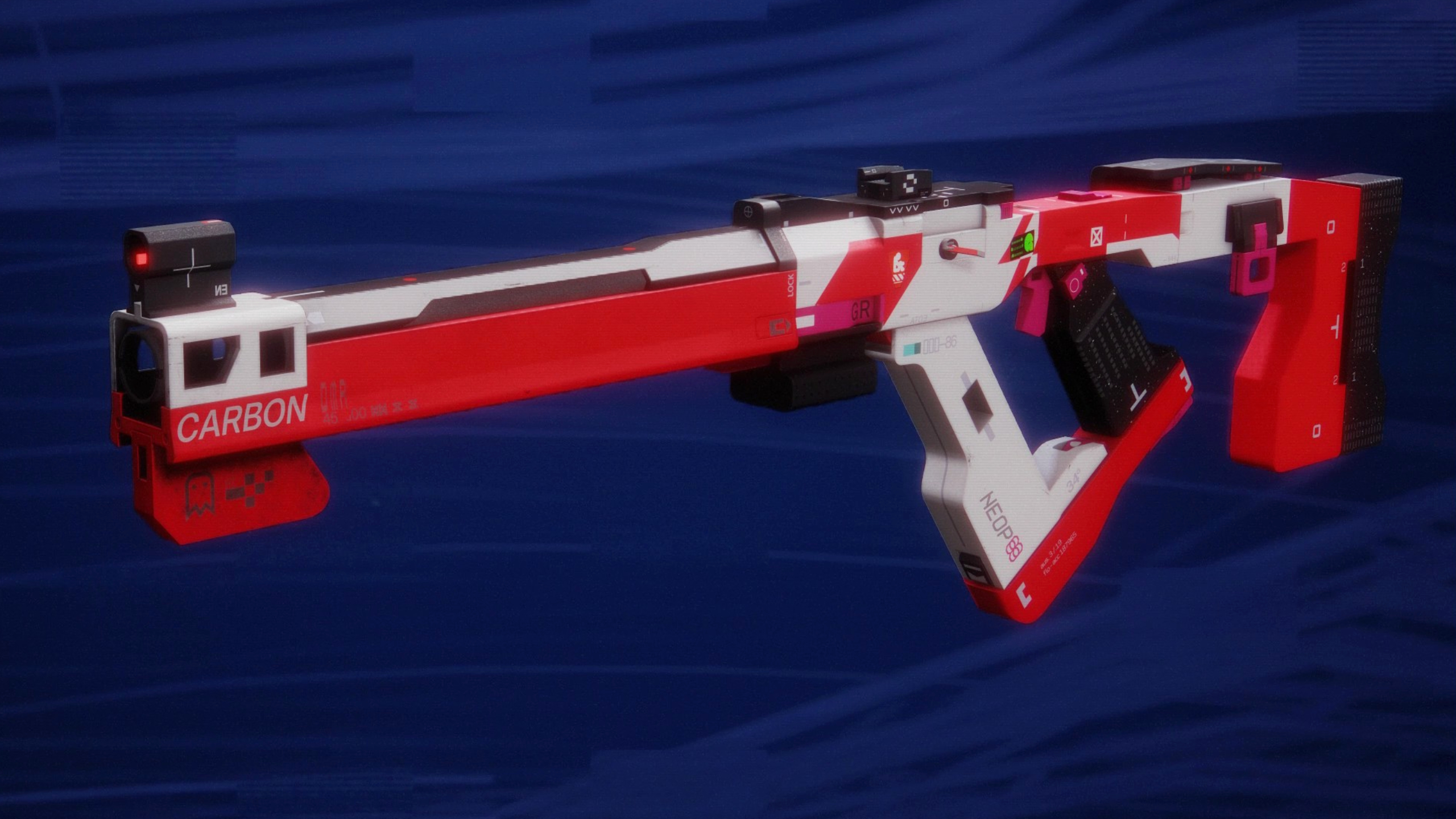 Best Marathon weapons: A side-on view of the Repeater HPR against a dark blue background.