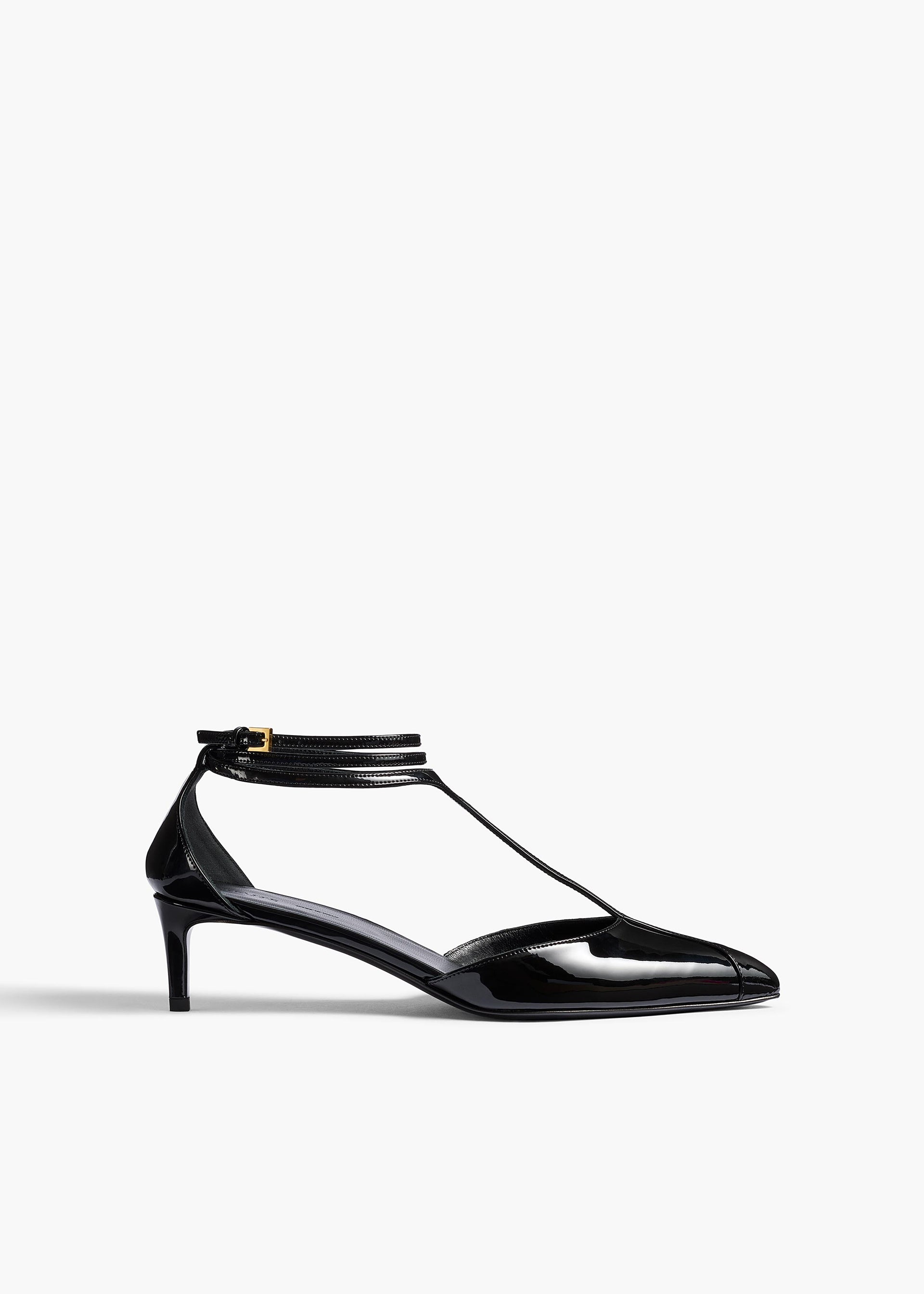 Mia Pump in Black Patent Leather - 35 / Black / Upper100%clsole100%cl