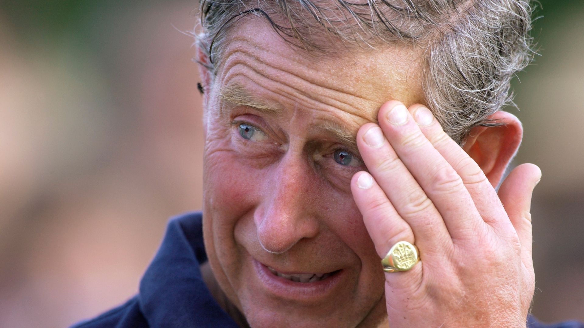 A close-up of King Charles&#039;s signet ring