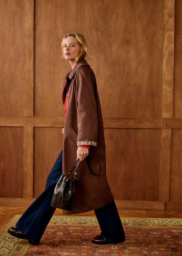 Clyde Coat - Choco - Organic Cotton - S&amp;eacute;zane
