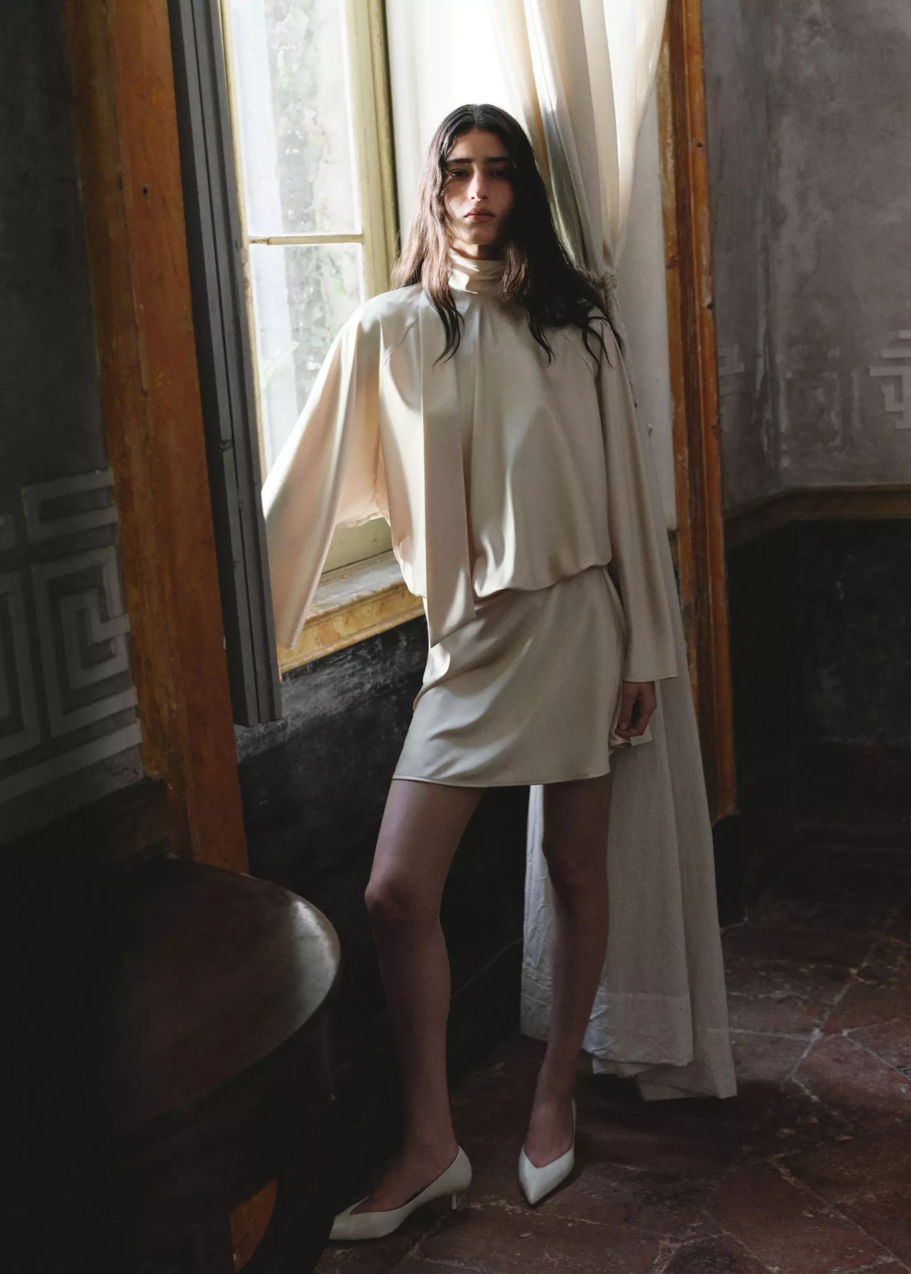 Satin Dress With Bow - Women | Mango Usa