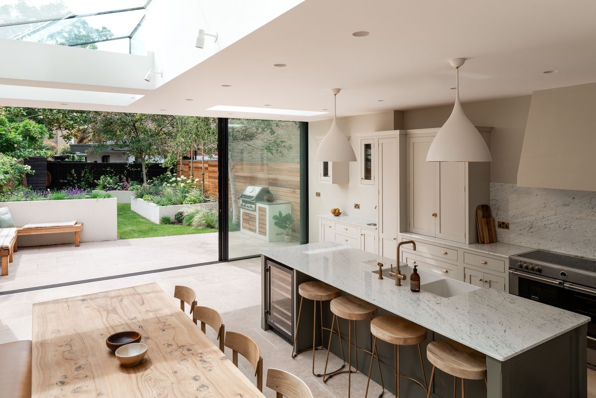 Planning a kitchen was an important part of this extension project