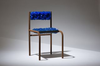 Chair of crystal material