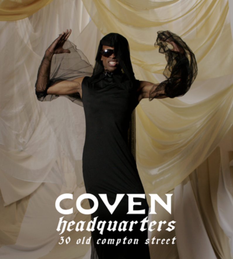an image of the poster for Coven&amp;quot; Headquarter's opening