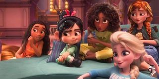 Princess Tiana, Moana, Vanellope, Elsa, Anna in Ralph Breaks the Internet