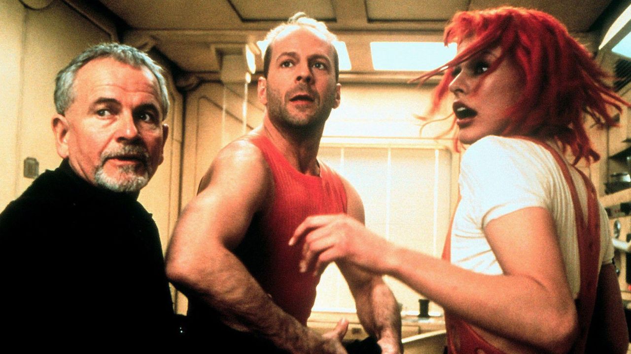 IAN HOLM, BRUCE WILLIS, MILLA JOVOVICH, THE FIFTH ELEMENT, 1997