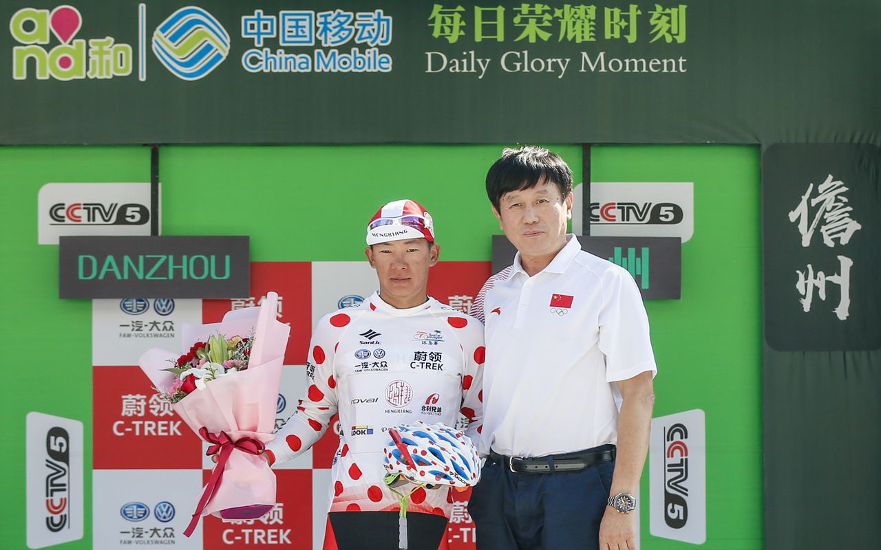 20-year-old Lyu Xianjing finished fifth overall and won the mountains classification