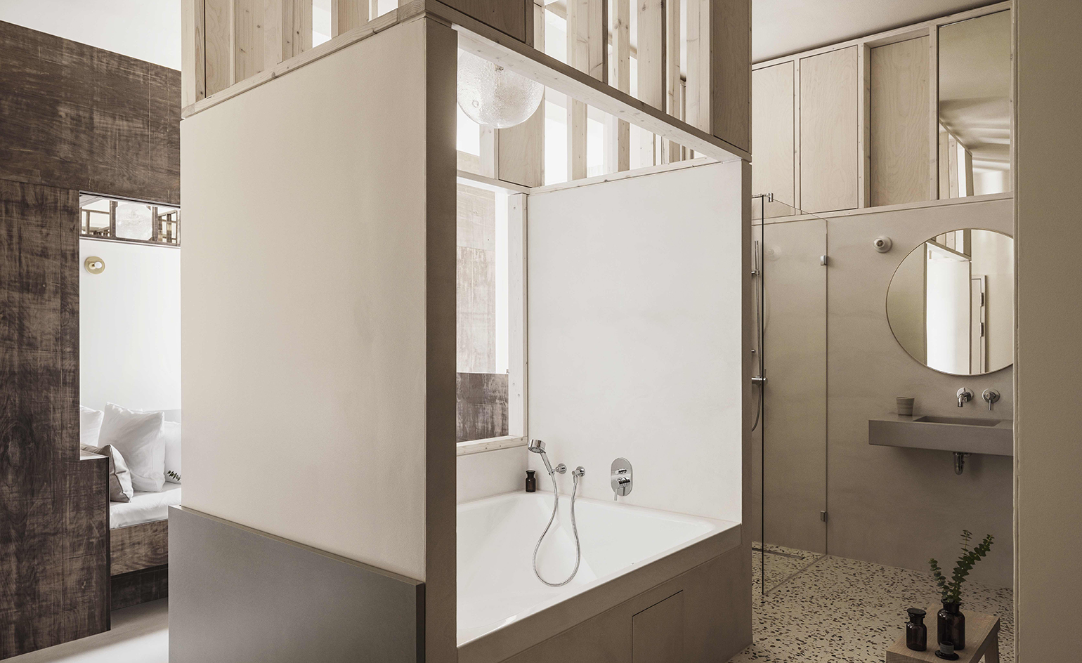 Michelberger Hotel bathroom, Berlin, Germany